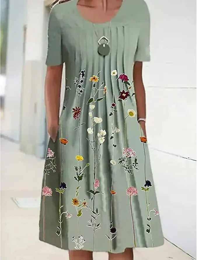 CD | Rochie midi cu imprimeu floral