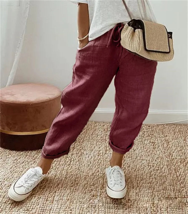 CD | Pantaloni jogger casual cu cordon