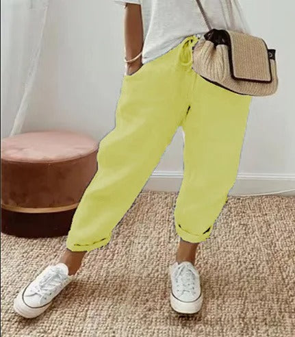 CD | Pantaloni jogger casual cu cordon
