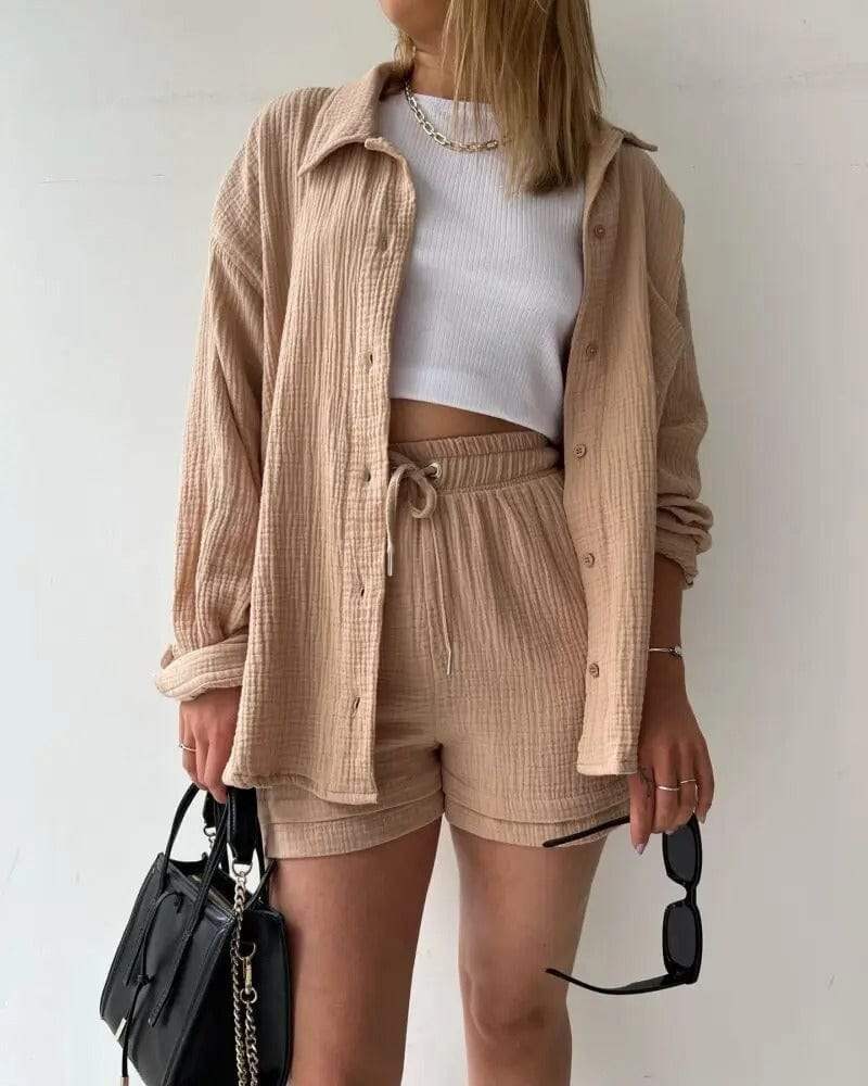 CD | Trend - Cămașă aerisită și pantaloni confortabili - perfecți pentru zilele călduroase