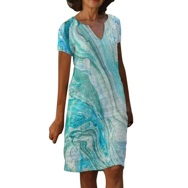 CD | Rochie midi imprimată