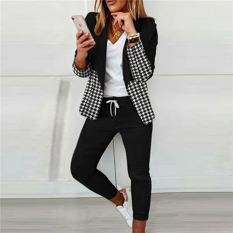 CD | Set blazer chic din două piese