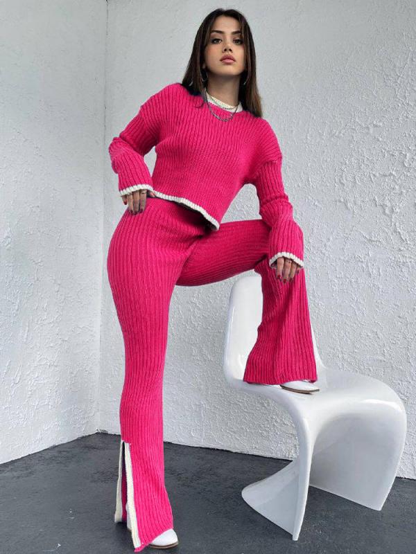 CD | Set jachetă cu franjuri și pantaloni casual