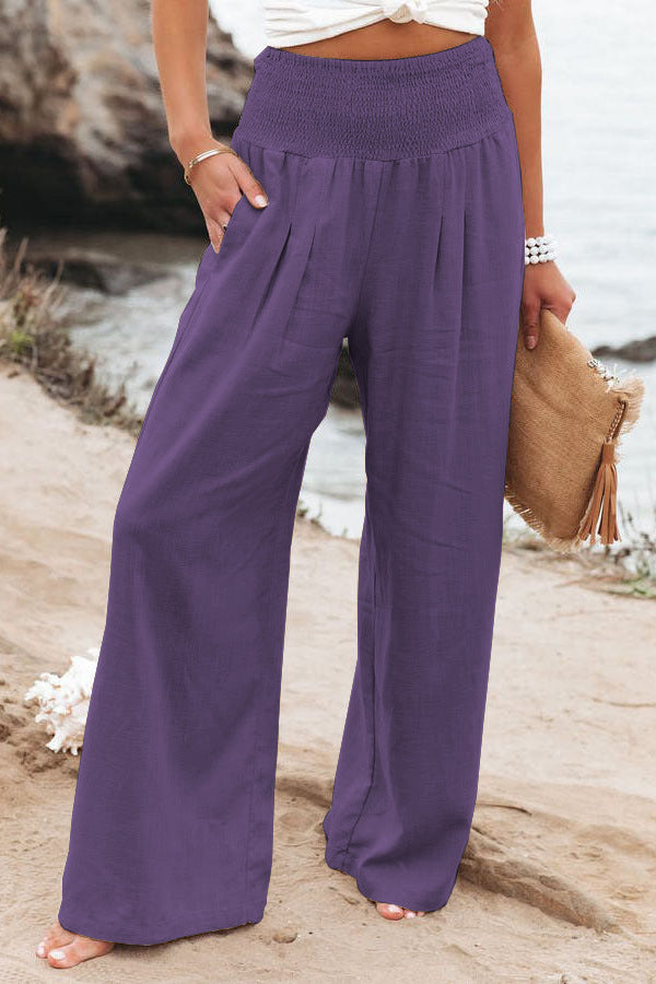 CD | Pantaloni casual cu picioare largi