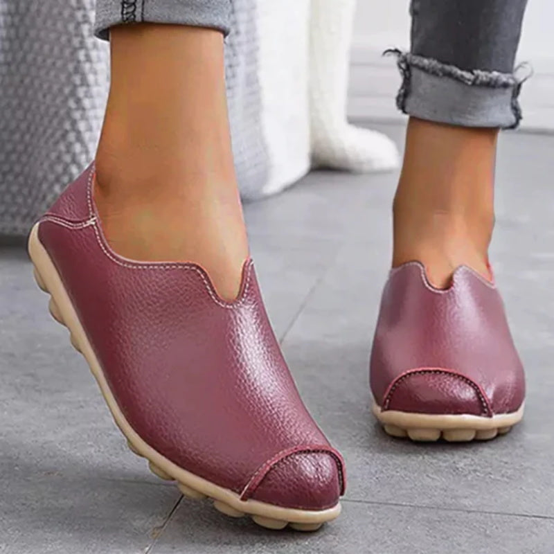 CD | Femeii mocasini din piele stil casual barca pantofi