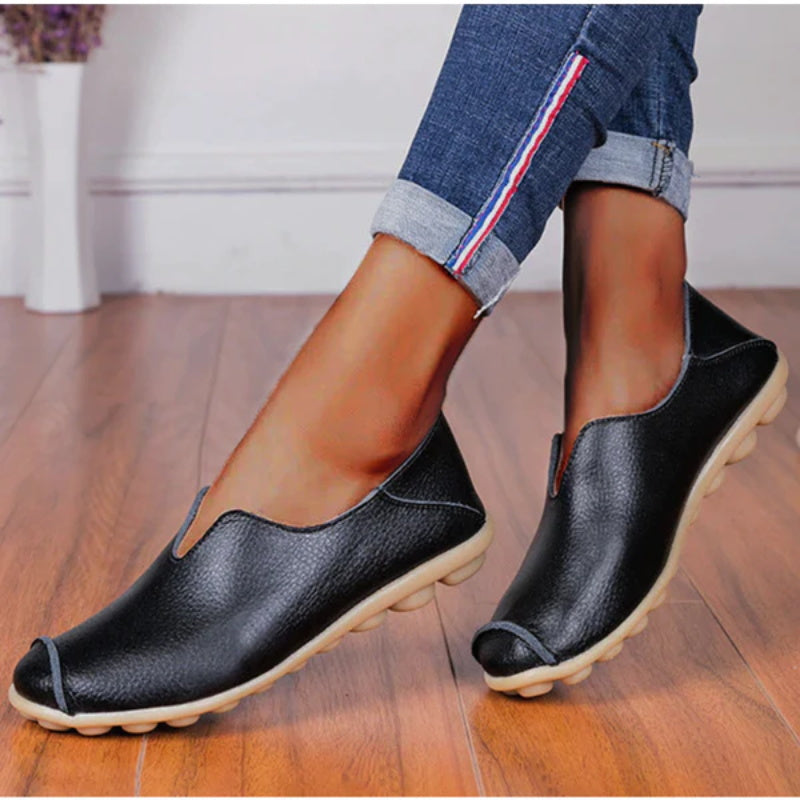CD | Femeii mocasini din piele stil casual barca pantofi