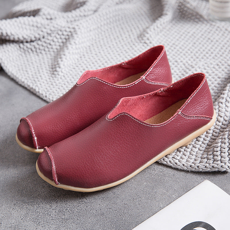 CD | Femeii mocasini din piele stil casual barca pantofi