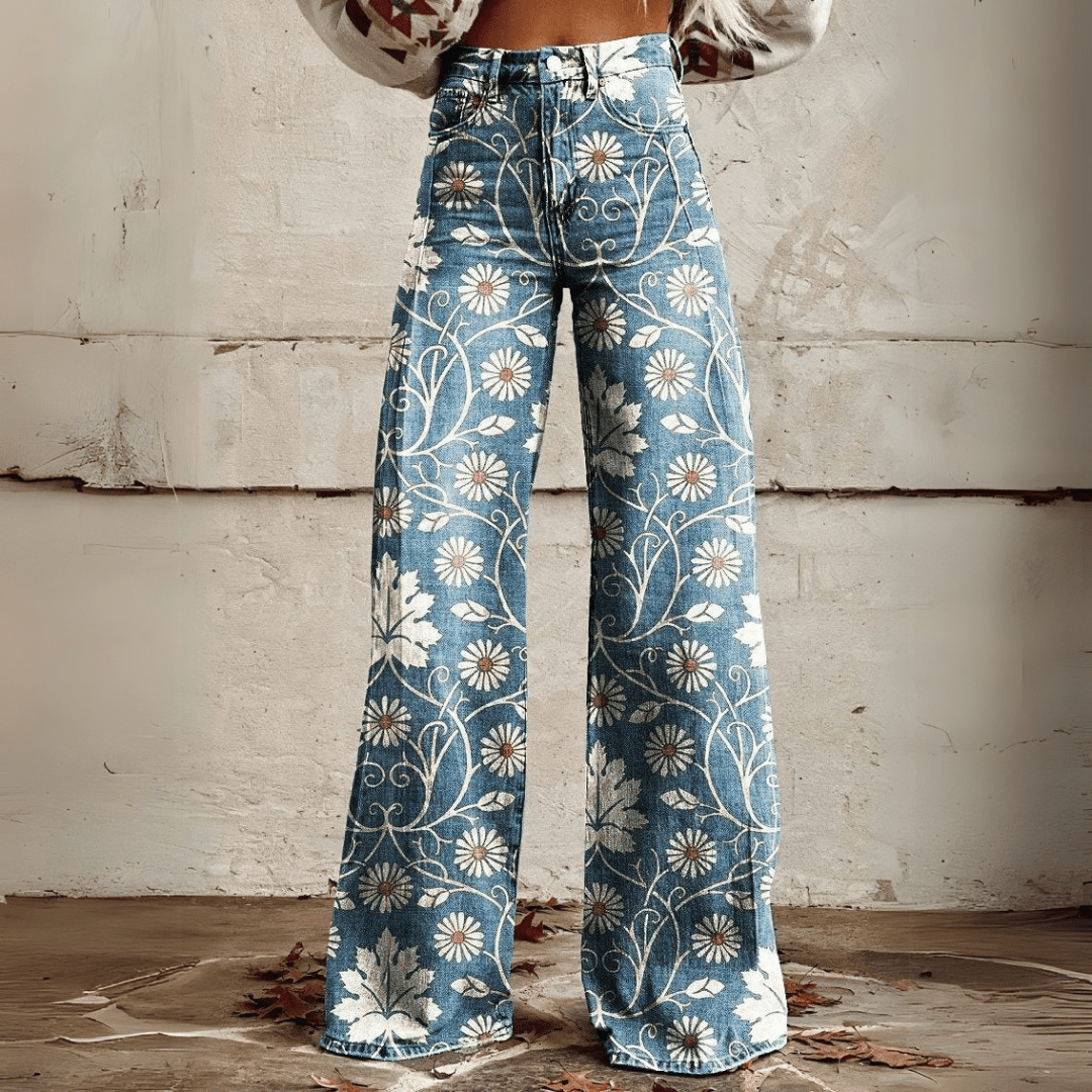 CD | Pantaloni boho de epocă trendy