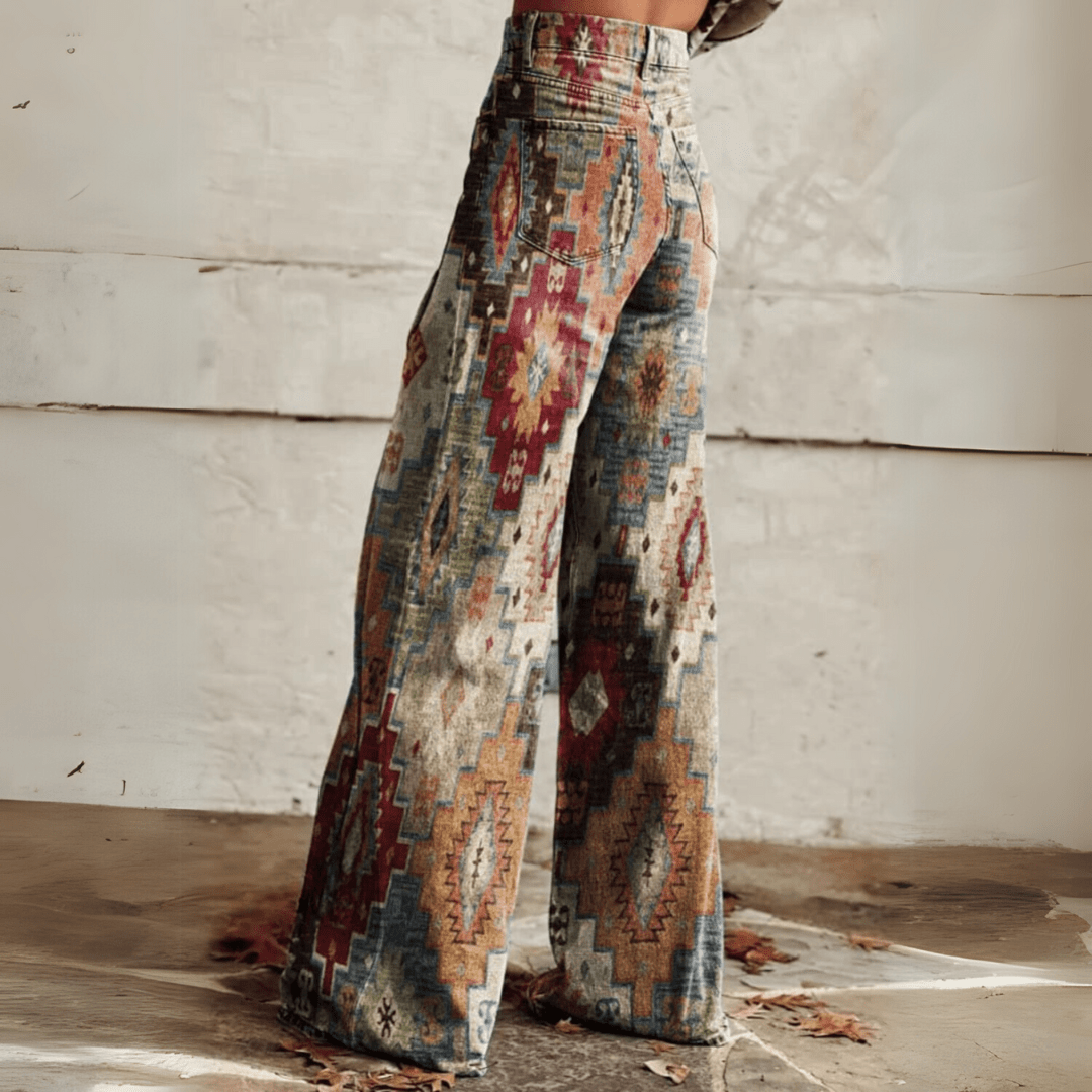 CD | Pantaloni boho de epocă trendy