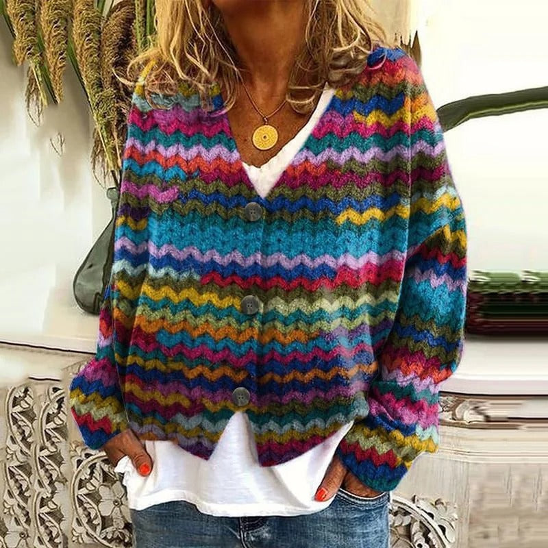 CD | Cardigan boho patchwork cu flori