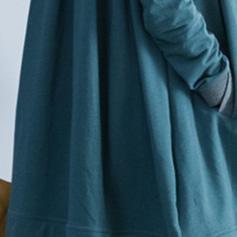 Warm Blue Knit Jacket Clothing Long Sleeve Tops