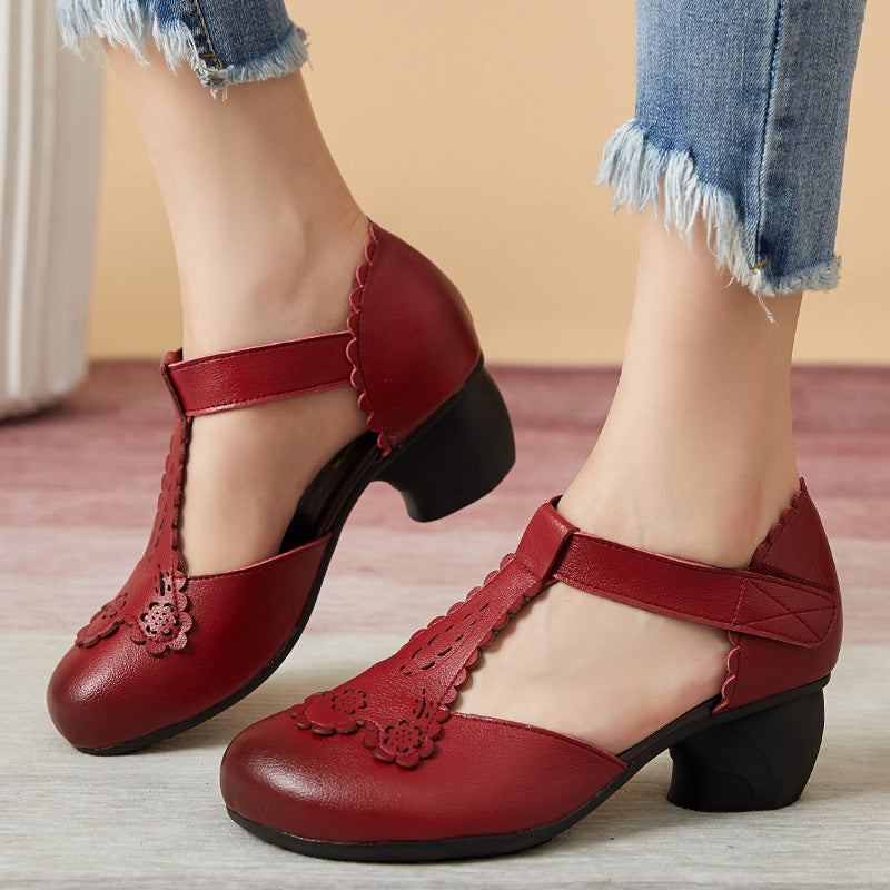 CD | Pantofi casual de epocă în stil atemporal cu tocuri