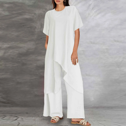 CD | Set elegant de bluză lungă și pantaloni pentru femei