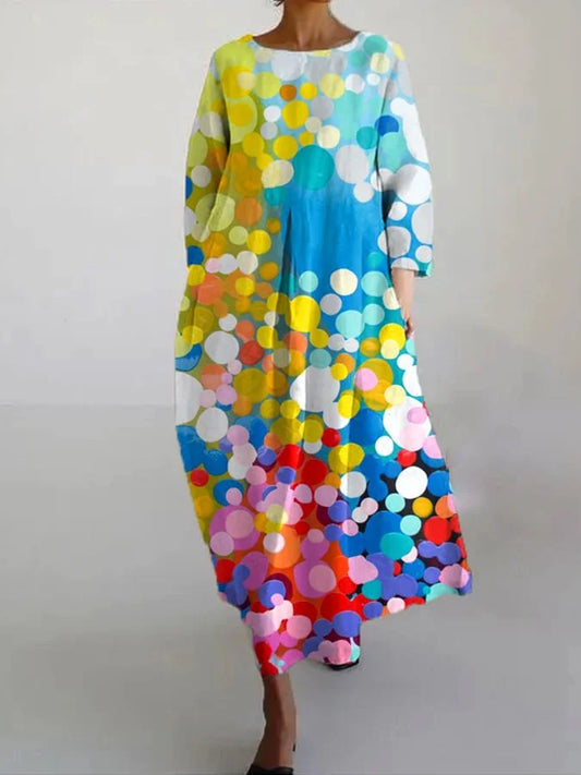 CD | Rochie maxi elegantă colorată de vară