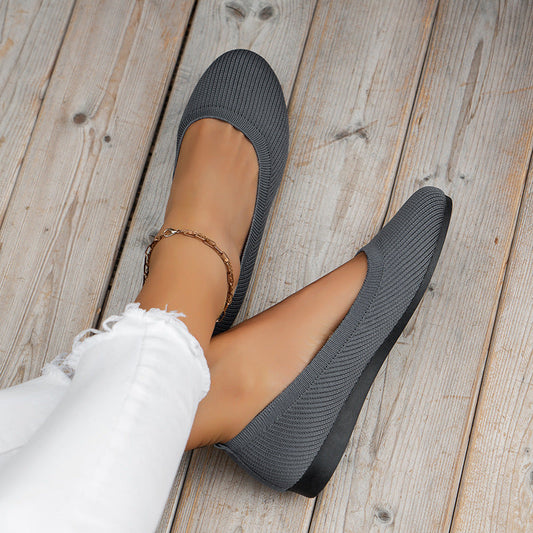 CD | Cap rotund Femei Flats