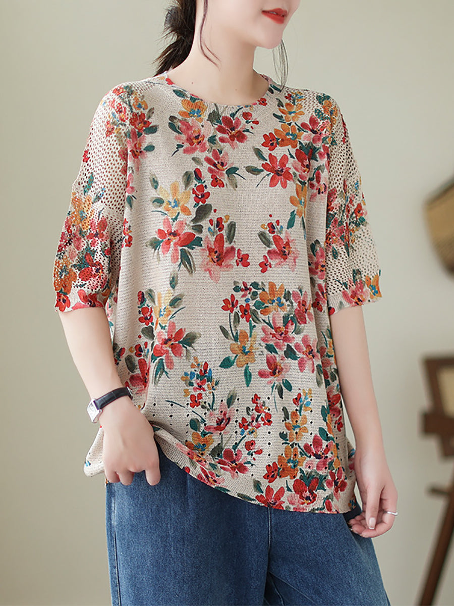 Summer Loose Knitted Shirt