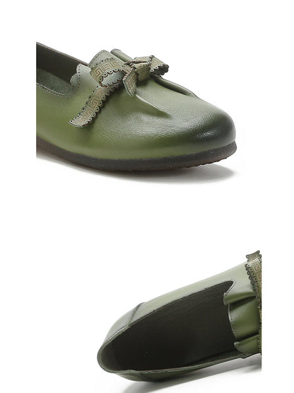 CD | femei de vară solide bowknot split pantofi din piele