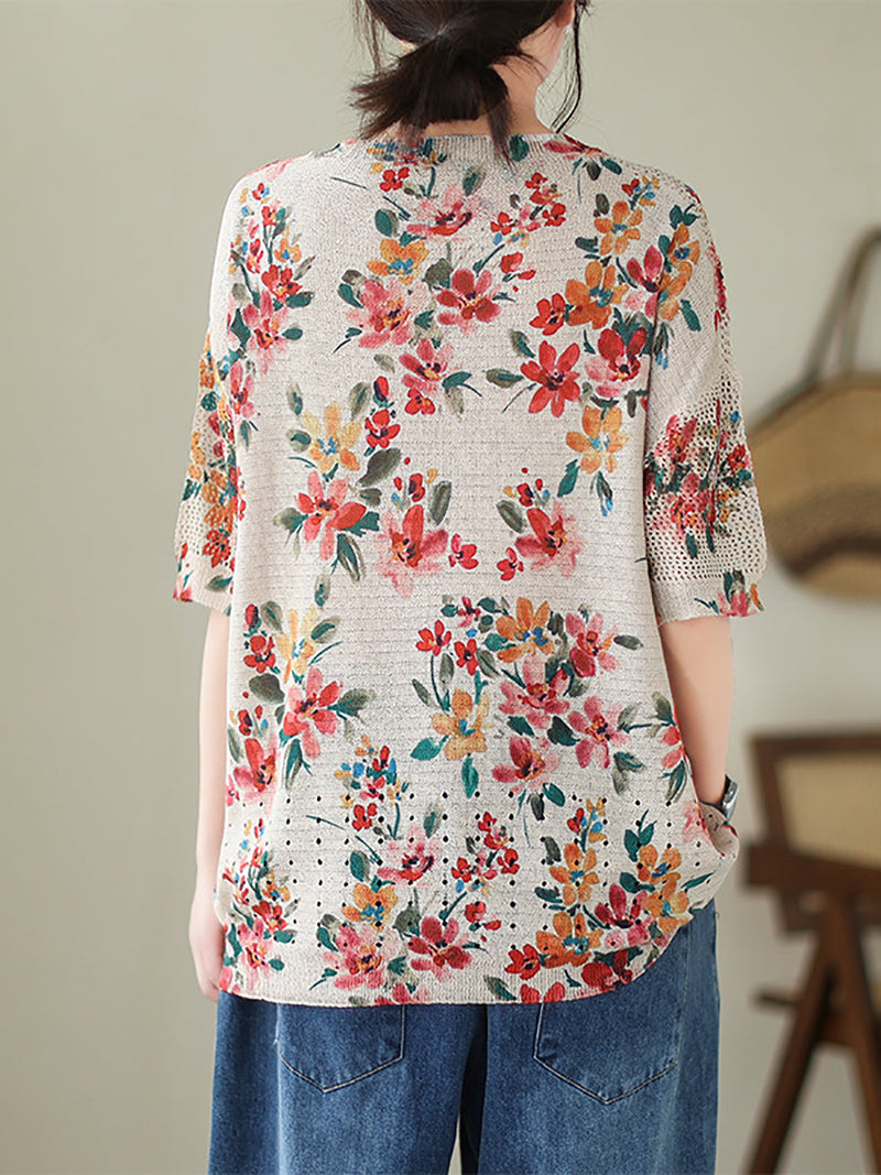 Summer Loose Knitted Shirt