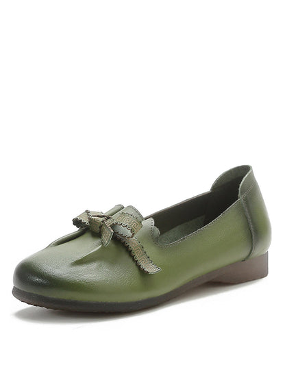 CD | femei de vară solide bowknot split pantofi din piele