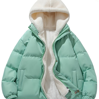 CD | Jachetă puffer căptușită cu fleece