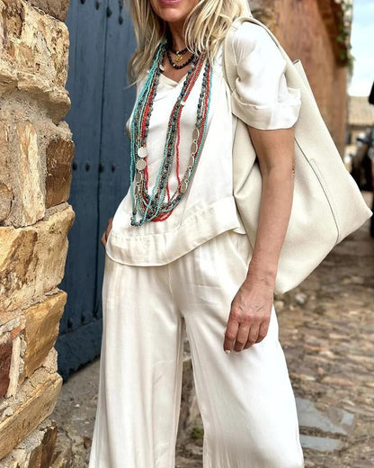 CD | Set eleganță cu bluză și pantaloni