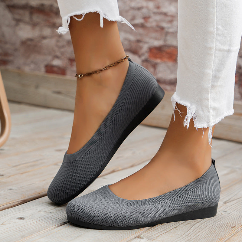 CD | Cap rotund Femei Flats