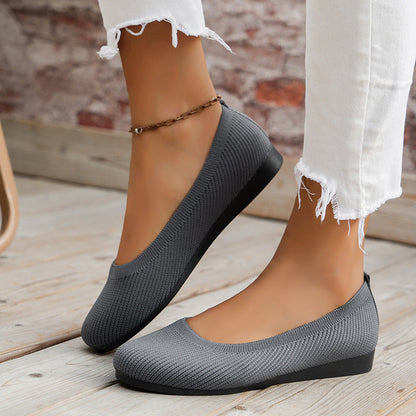 CD | Cap rotund Femei Flats
