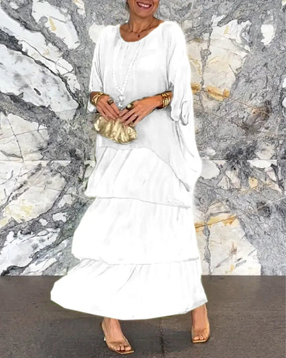 CD | Rochie maxi cu straturi lejere