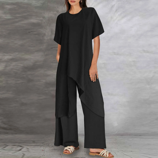 CD | Set elegant de bluză lungă și pantaloni pentru femei