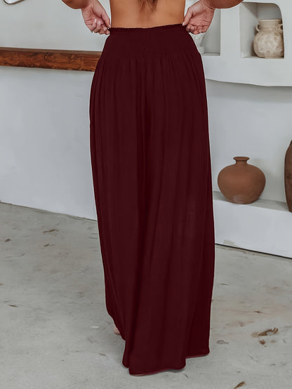 CD | Pantaloni casual cu picioare largi