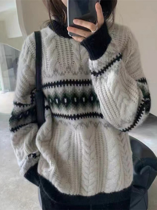 CD | Pulover elegant din tricot răsucit