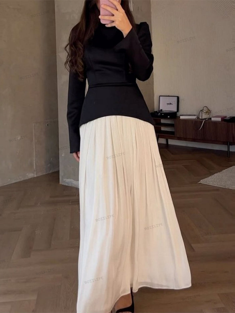 Black White