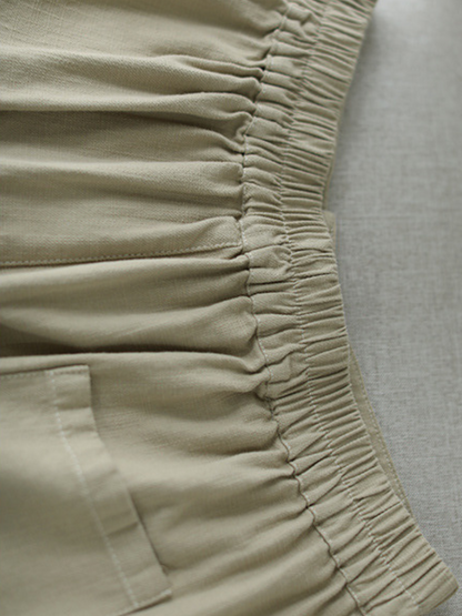 CD | Femei Moda Casual talie Elastic vrac lung Harem Bottom pantaloni