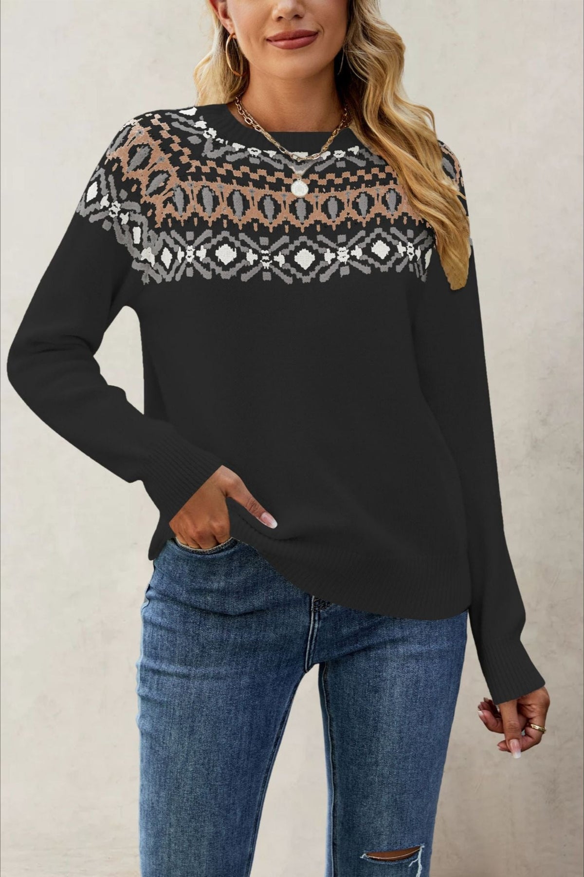Gracefully Designed Sweater