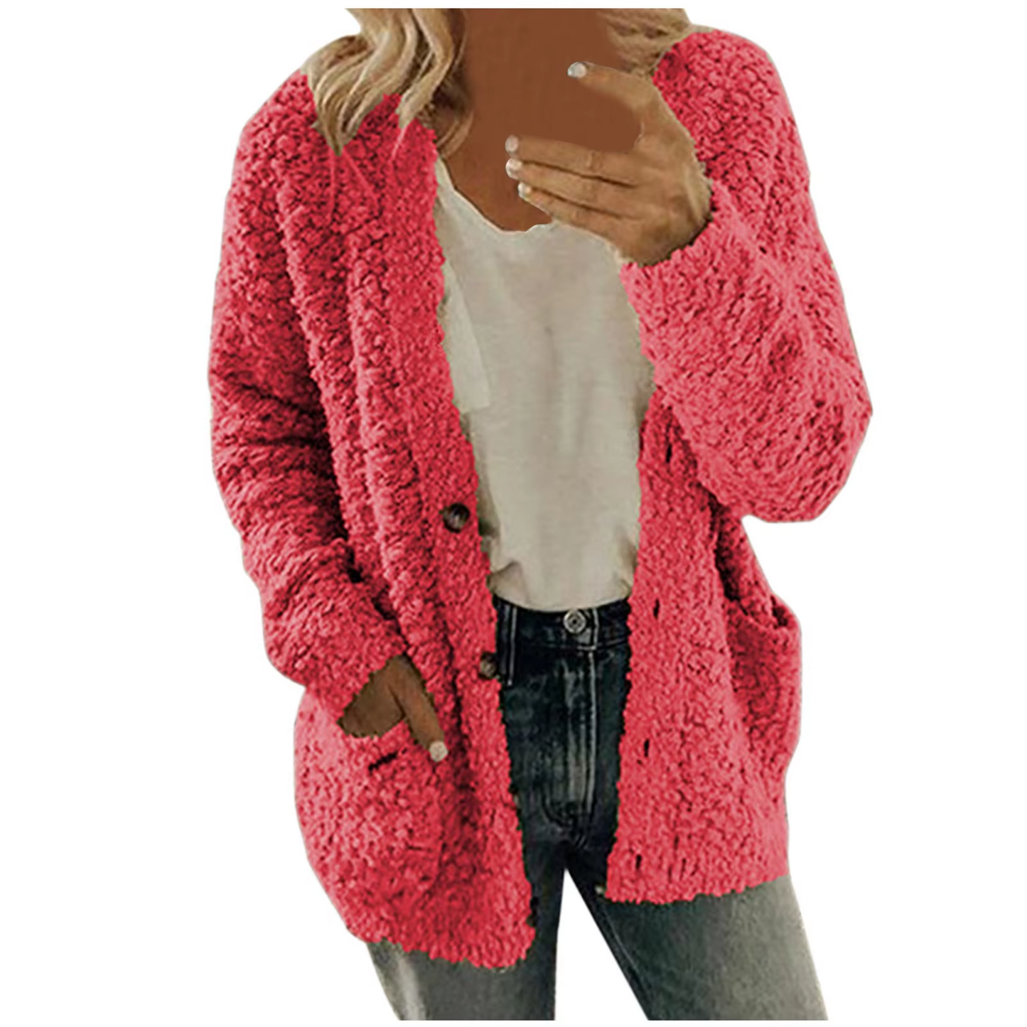CD | Cardigan de iarnă croit și elegant