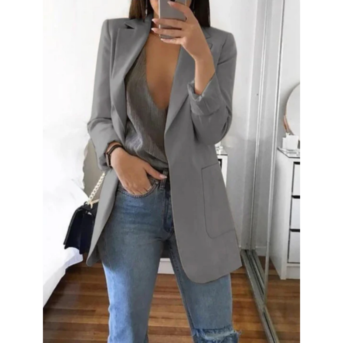 CD | Blazer elegant cu croială subțire
