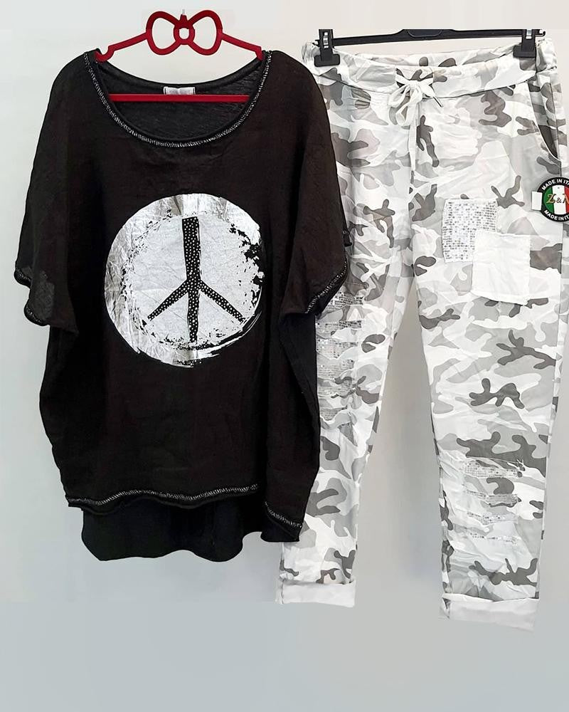 CD | Set patchwork de culoare camuflaj