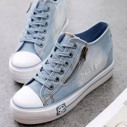 CD | Adidași cu pană Denim pentru femei