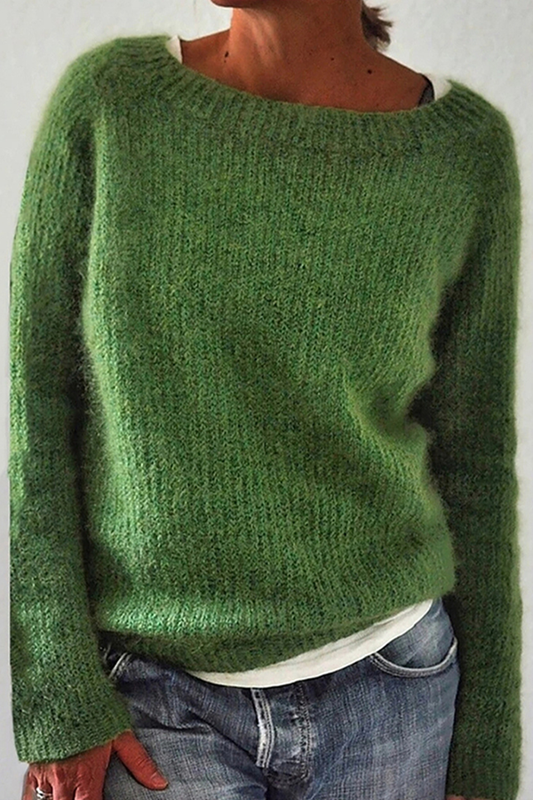 CD | Pulover confortabil tricotat din mohair moale
