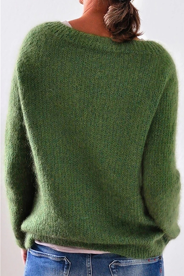 CD | Pulover confortabil tricotat din mohair moale