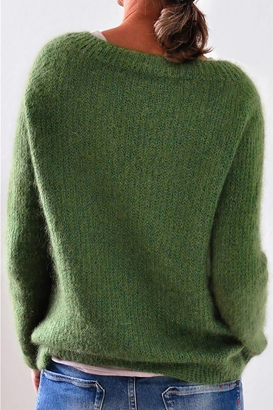 CD | Pulover confortabil tricotat din mohair moale
