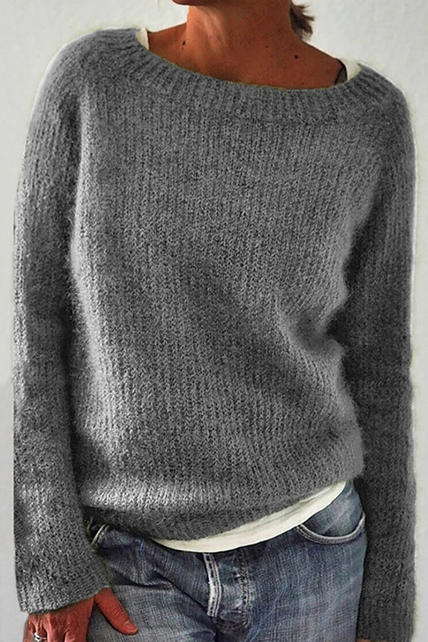 CD | Pulover confortabil tricotat din mohair moale
