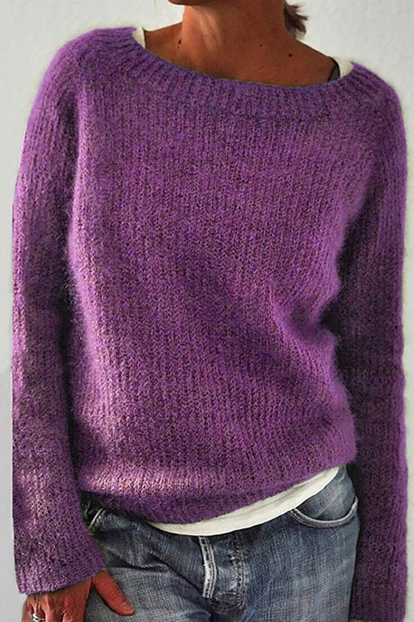 CD | Pulover confortabil tricotat din mohair moale