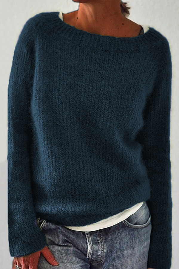 CD | Pulover confortabil tricotat din mohair moale