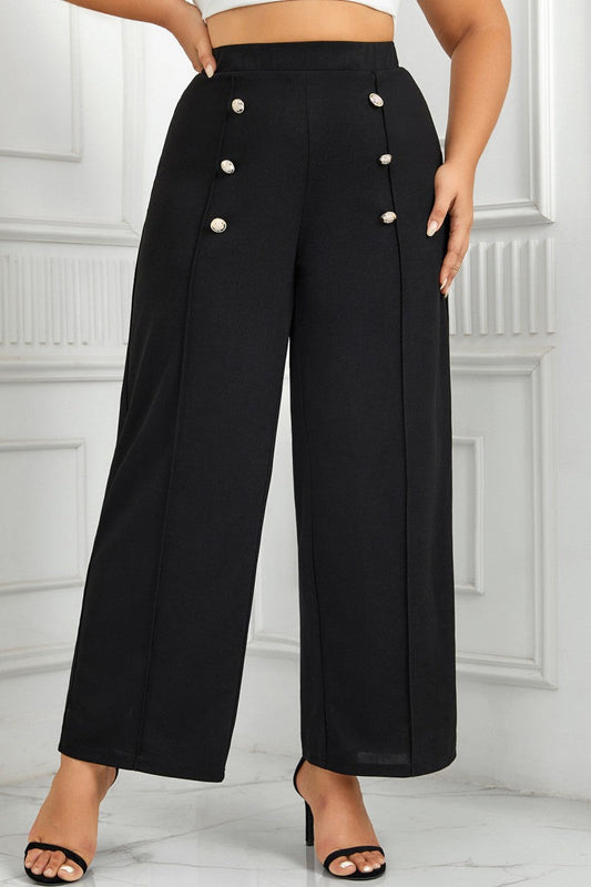 CD | Casual Solid Patchwork Plus Dimensiune pantaloni