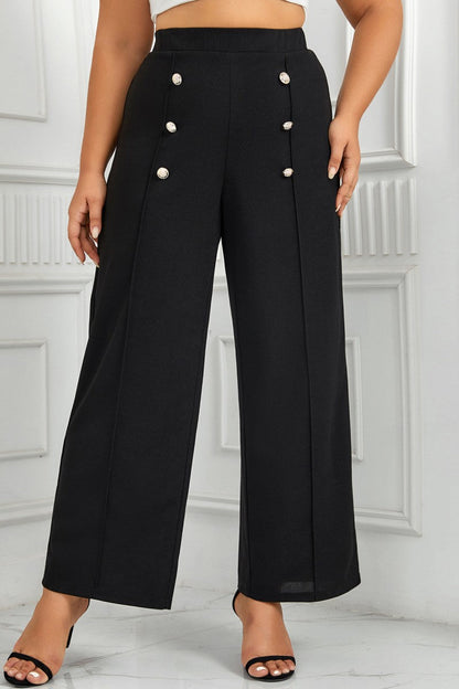 CD | Casual Solid Patchwork Plus Dimensiune pantaloni