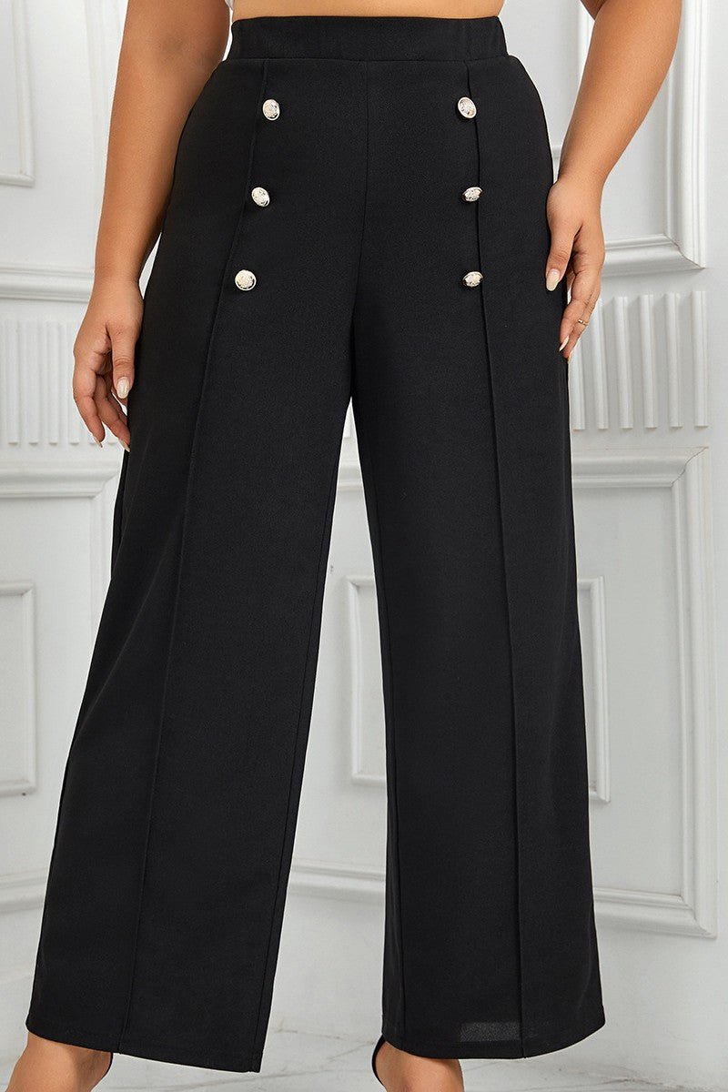 CD | Casual Solid Patchwork Plus Dimensiune pantaloni