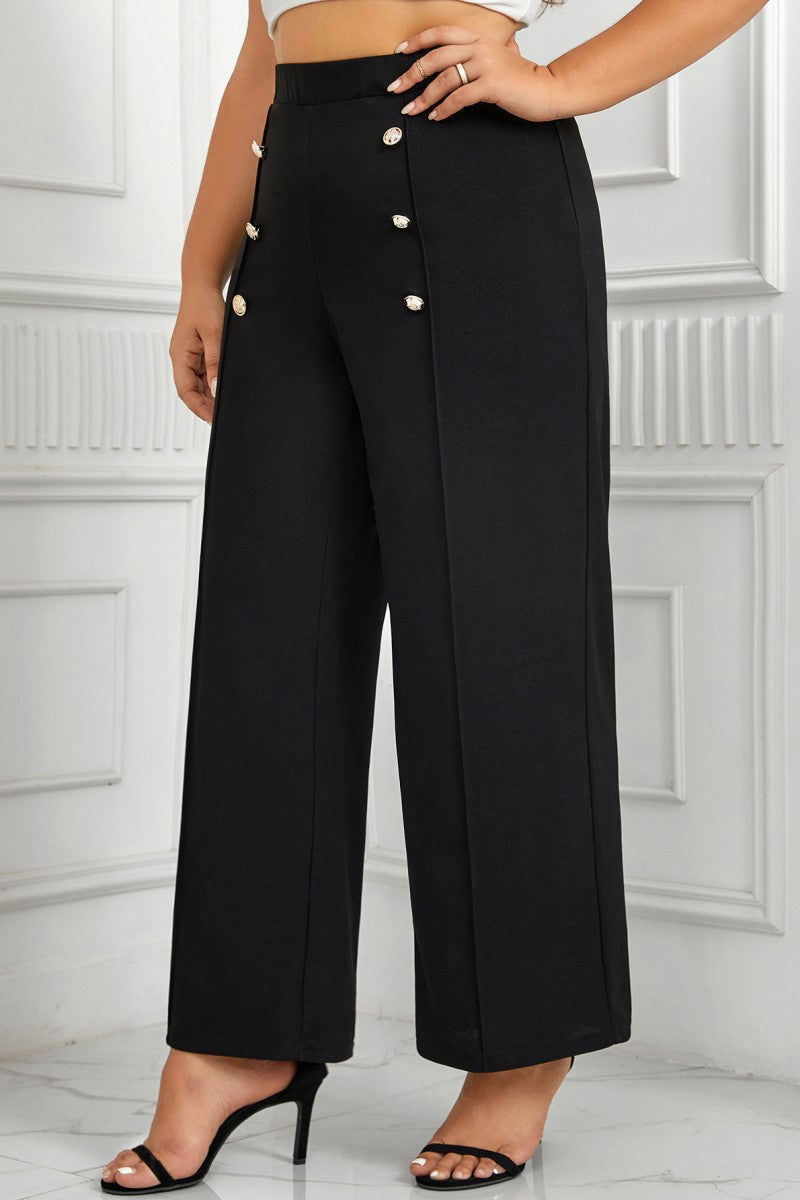 CD | Casual Solid Patchwork Plus Dimensiune pantaloni