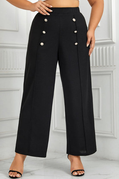 CD | Casual Solid Patchwork Plus Dimensiune pantaloni