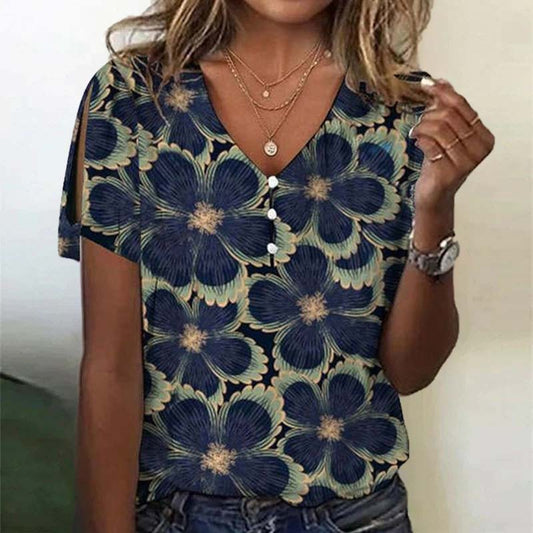 CD | Bluză vintage cu imprimeu floral